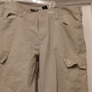 Dkny Tan Cargo Pants with Relaxed Fit and Lightweight Fabric